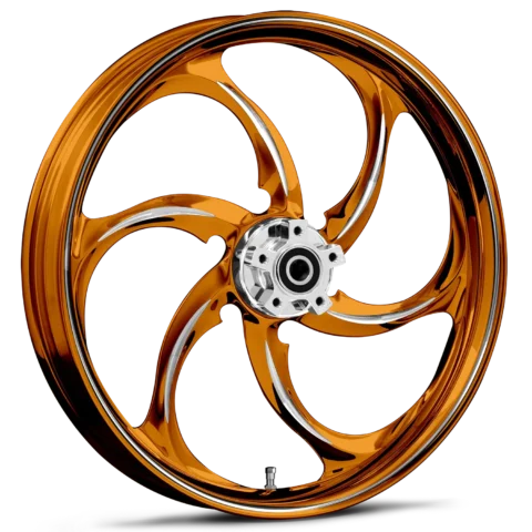 Reactor Dyeline Orange Polished Wheels