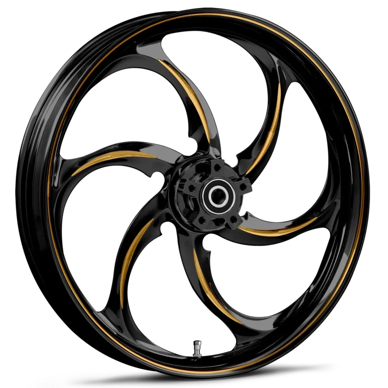 RYD Wheels Reactor Touch Of Color Gold Wheels