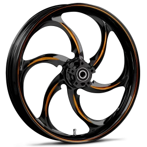 RYD Wheels Reactor Touch Of Color Orange Wheels