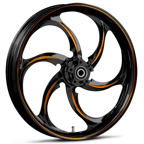 RYD Wheels Reactor Touch Of Color Orange Wheels