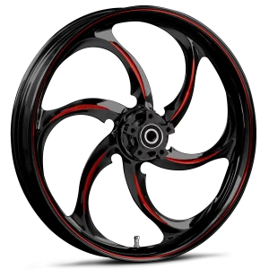 RYD Wheels Reactor Touch Of Color Red Wheels
