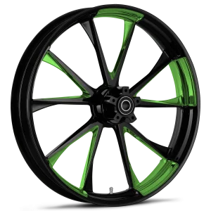 RYD Wheels Relay Touch Of Color Green Wheels