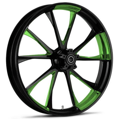 RYD Wheels Relay Touch Of Color Green Wheels
