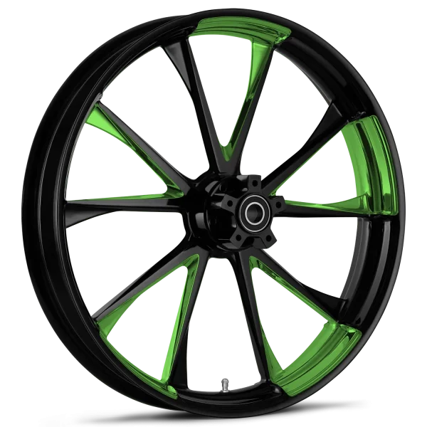 RYD Wheels Relay Touch Of Color Green Wheels