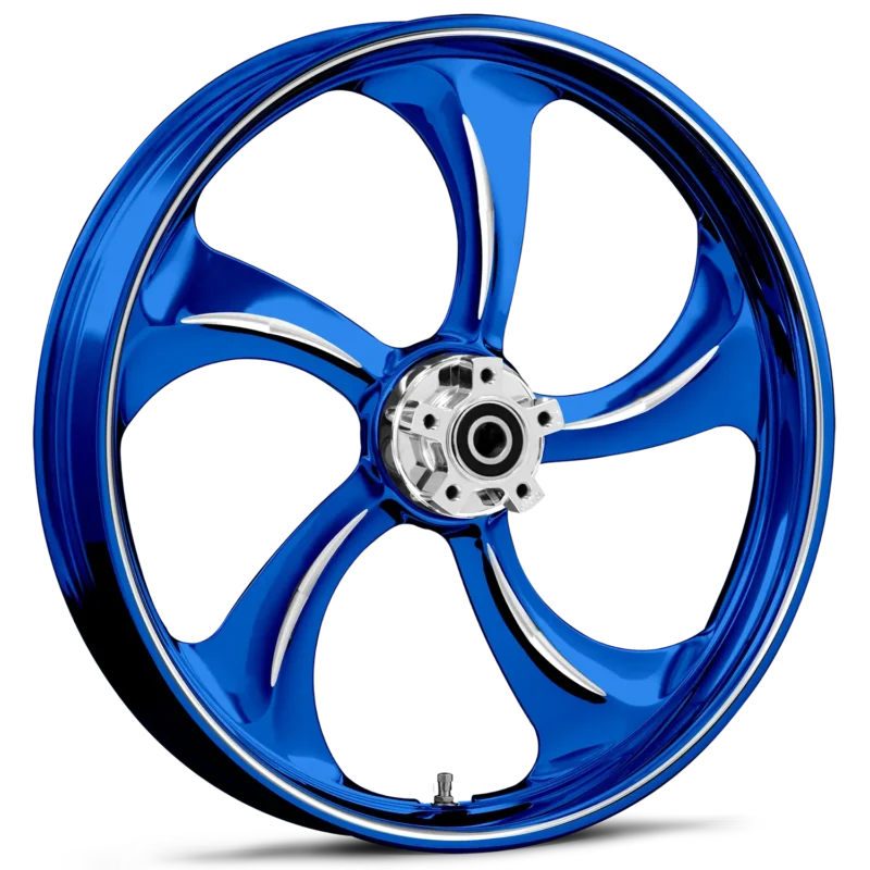 Rollin Dyeline Blue Polished 18 x 3.5 Wheel