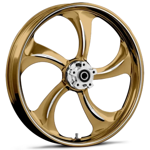 Rollin Dyeline Gold Polished Wheels
