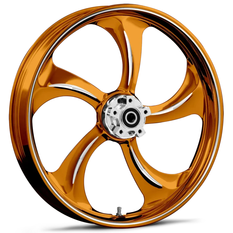 Rollin Dyeline Orange Polished 18 x 13 Wheel