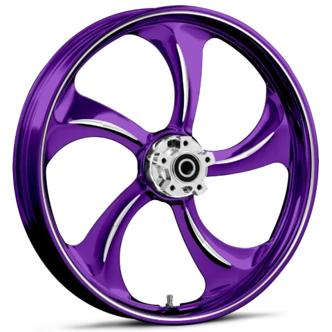 Rollin Dyeline Purple Polished 18 x 10.5 Wheel