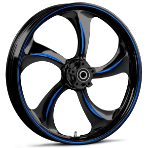 RYD Wheels Rollin Touch Of Color Blue Wheels