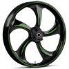 RYD Wheels Rollin Touch Of Color Green Wheels