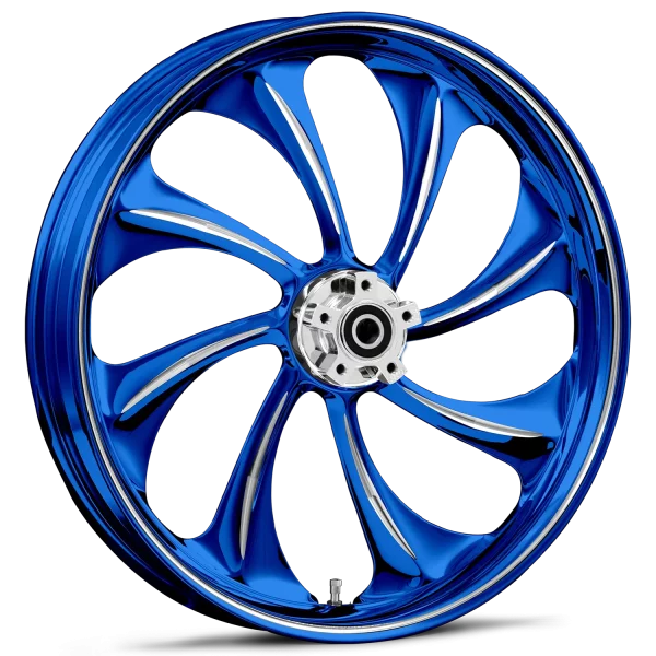 RYD Wheels Twisted Dyeline Blue Wheels