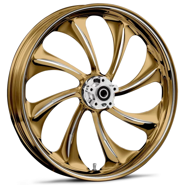 RYD Wheels Twisted Dyeline Gold Wheels