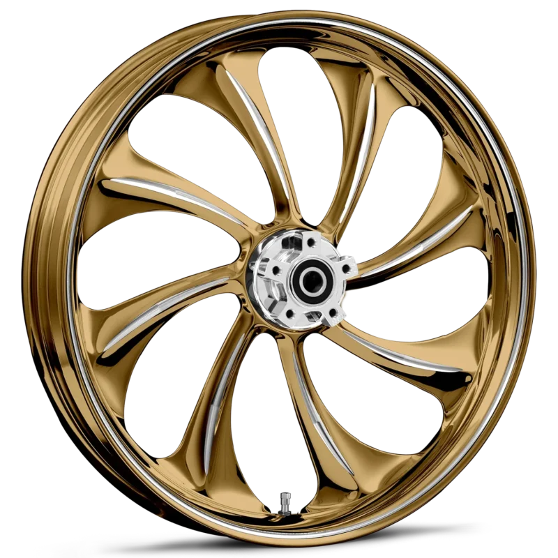 Twisted Dyeline Gold Polished 18 x 10.0 Wheel
