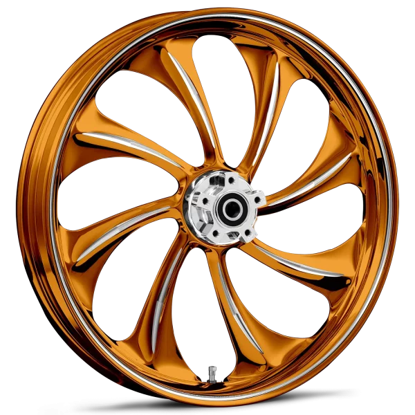 RYD Wheels Twisted Dyeline Orange Wheels