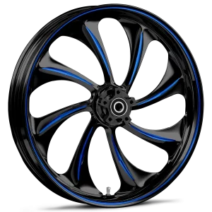 RYD Wheels Twisted Touch Of Color Blue Wheels