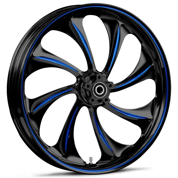 RYD Wheels Twisted Touch Of Color Blue Wheels