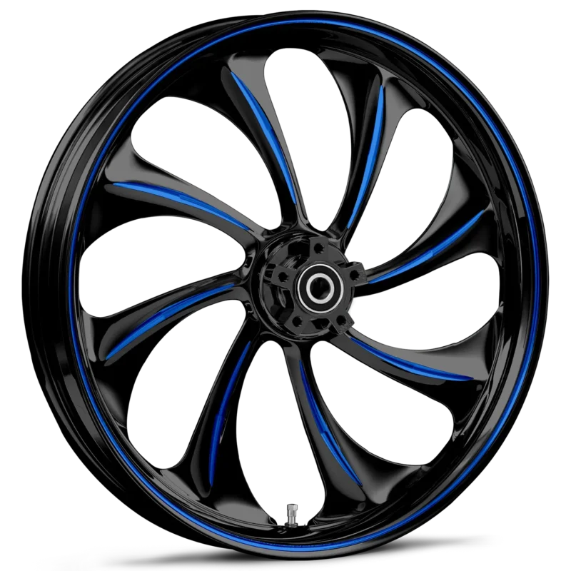 RYD Wheels Twisted Touch Of Color Blue Wheels