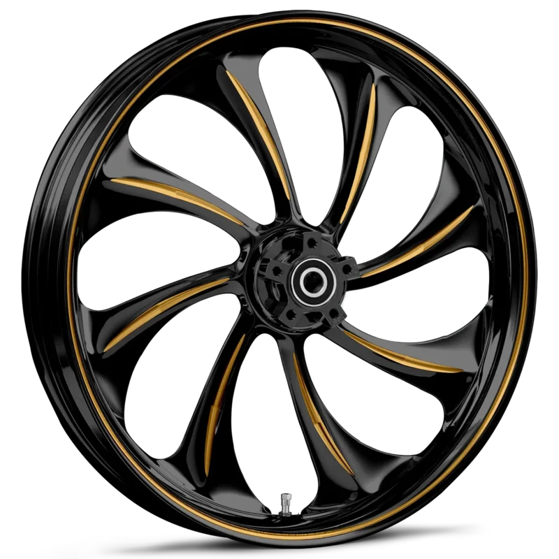 RYD Wheels Twisted Touch Of Color Gold Wheels