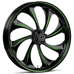 RYD Wheels Twisted Touch Of Color Green Wheels