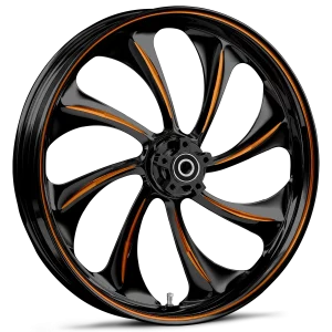 RYD Wheels Twisted Touch Of Color Orange Wheels