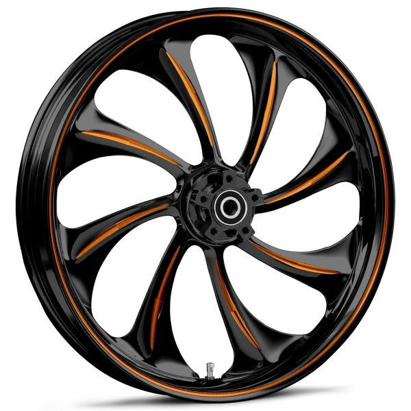RYD Wheels Twisted Touch Of Color Orange Wheels
