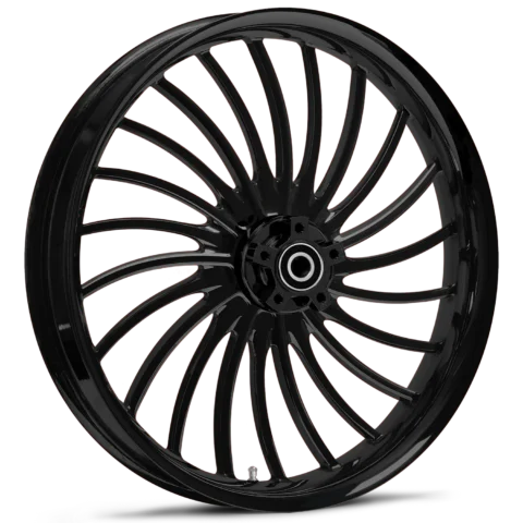 black harley wheels - RYD Wheels Volt Blackline Wheels