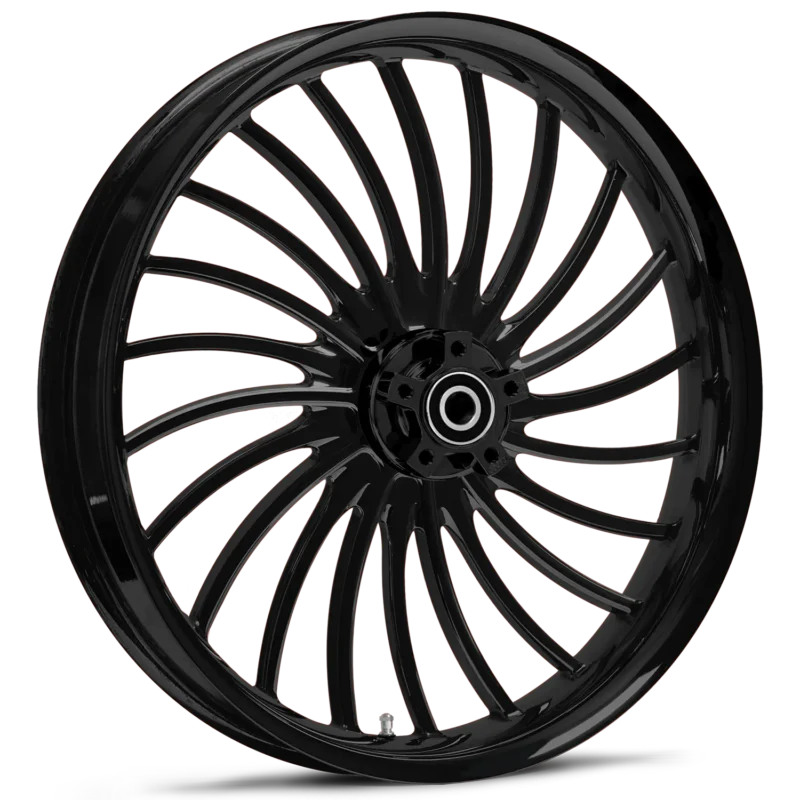 black harley wheels - RYD Wheels Volt Blackline Wheels