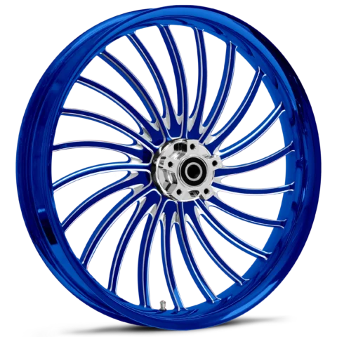 Volt Dyeline Blue Polished Wheels