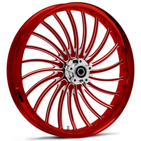 Volt Dyeline Red Polished Wheels
