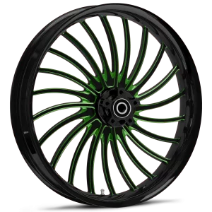 RYD Wheels Volt Touch Of Color Green Wheels