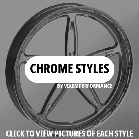 Vixen Performance 21" Front Chrome Wheel Package, 2010-2017 Victory Cross Country/Roads, Magnum, Vision
