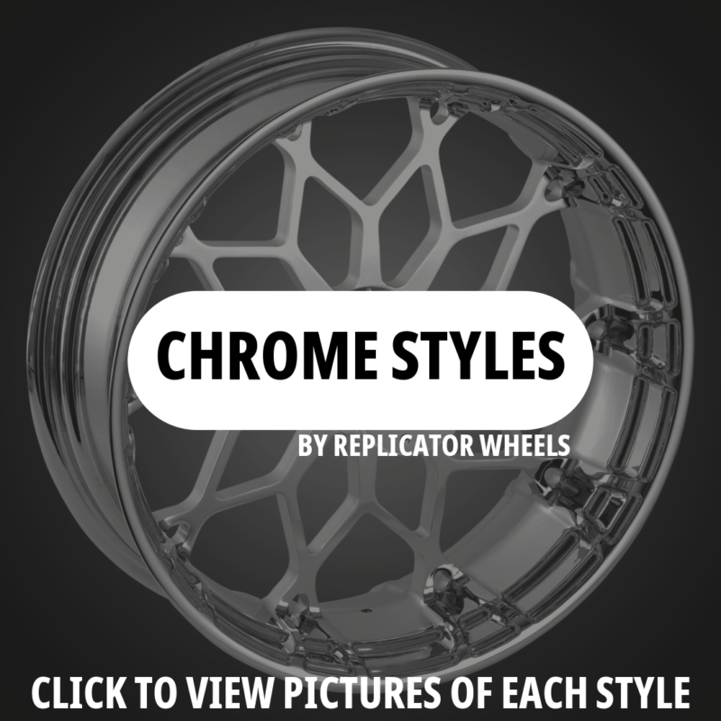 Replicator Chrome Front Wheel & Tire Package, 2001-2017 Honda Goldwing F6B GL1800