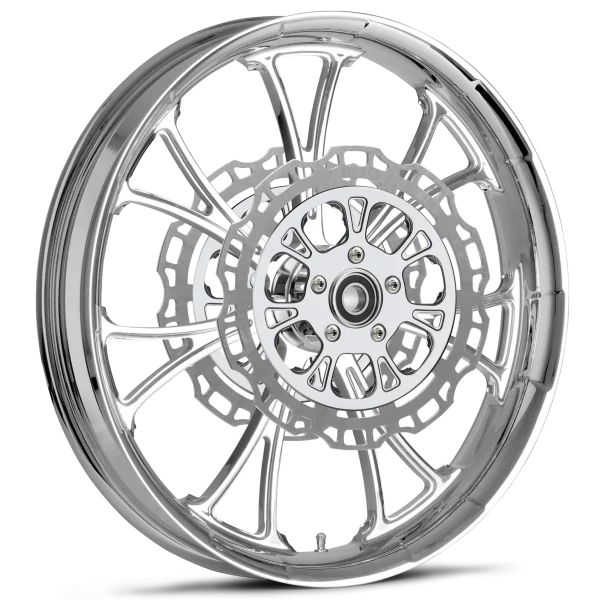 RYD Wheels Arc Chrome Front Wheel and 2.0 Rotors