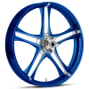 Discharge Dyeline Blue Polished 18 x 5.5 Wheel