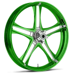 RYD Wheels Discharge Dyeline Green Wheels