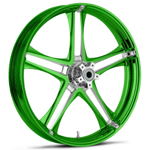 RYD Wheels Discharge Dyeline Green Wheels