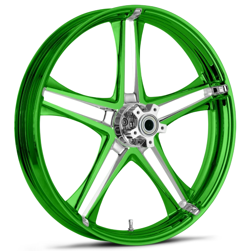 RYD Wheels Discharge Dyeline Green Wheels