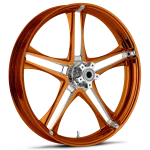 RYD Wheels Discharge Dyeline Orange Wheels
