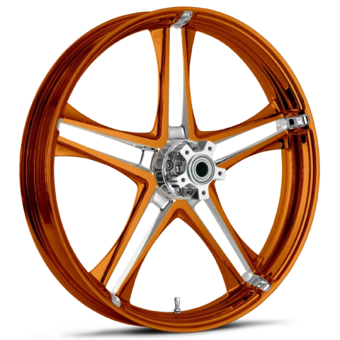 RYD Wheels Discharge Dyeline Orange Wheels