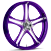 Discharge Dyeline Purple Polished 23 x 5.5 Wheel