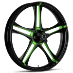 RYD Wheels Discharge Touch Of Color Green Wheels