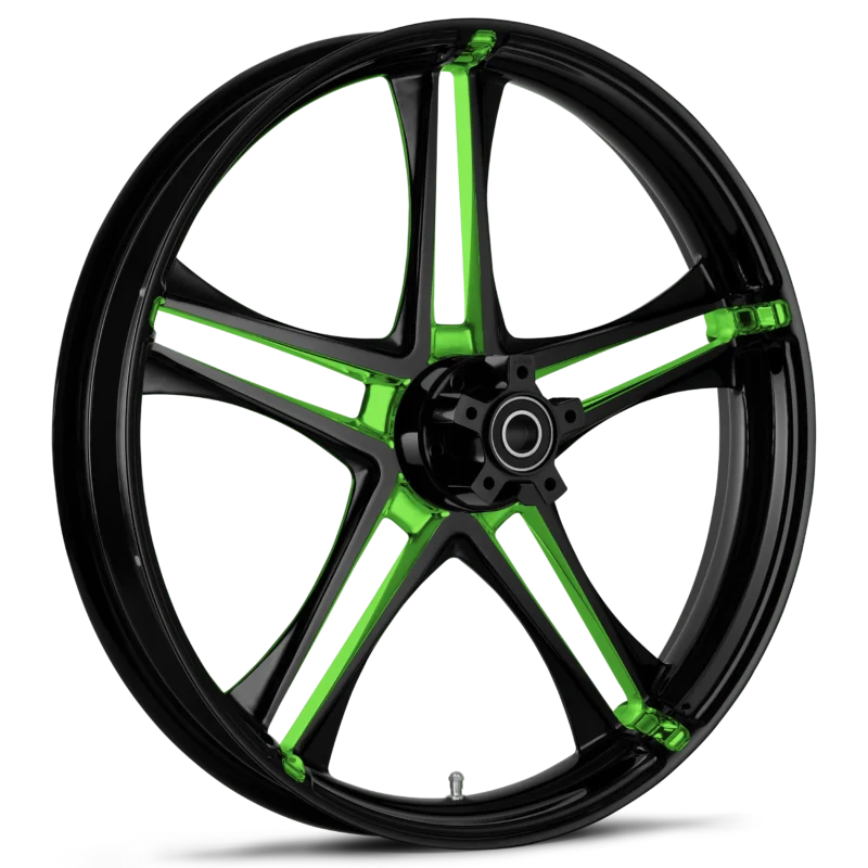 RYD Wheels Discharge Touch Of Color Green Wheels