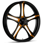 RYD Wheels Discharge Touch Of Color Orange Wheels