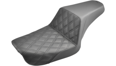 Step Up Seat, Front Lattice Stitch, Driver, 2004-2005 Dyna (Except FXDWG)