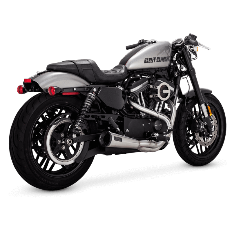 Stainless 2-into-1, Upsweep, Brushed, 2004-2013 Sportster