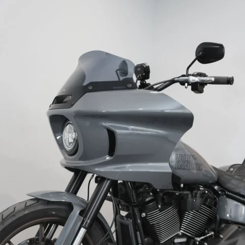 6"-10" Flare™ Windshield, Dark Smoke, 2018-2024 Softail Low Rider ST