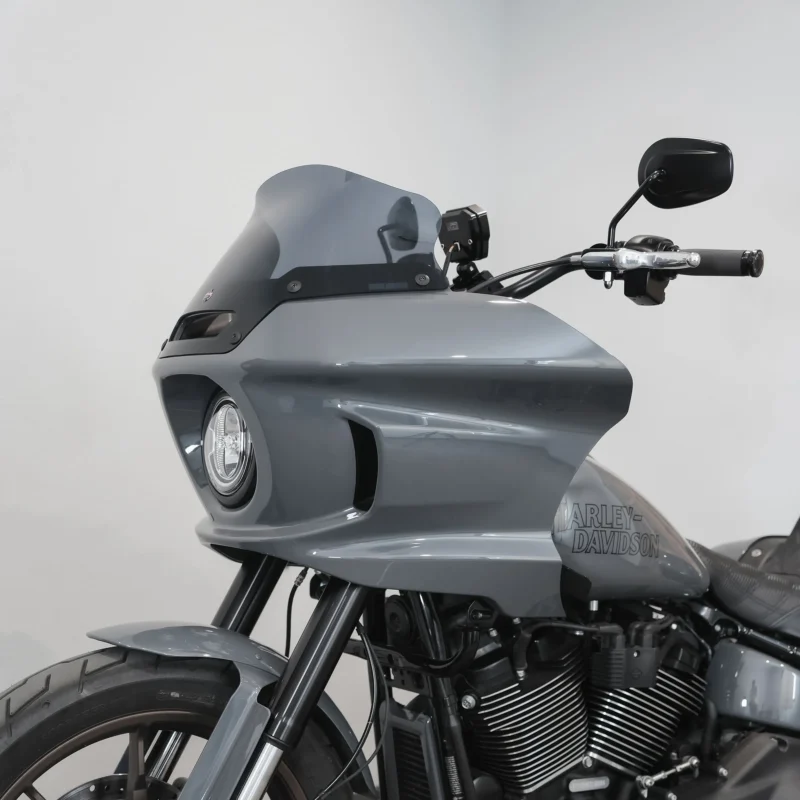 6"-10" Flare™ Windshield, Dark Smoke, 2018-2024 Softail Low Rider ST
