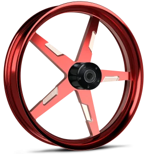 Onyx Red Contrast 21x3.25 wheel