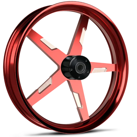 Onyx Red Contrast 21x3.25 wheel