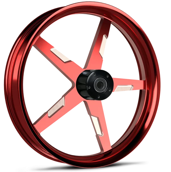 Onyx Red Contrast 21x3.25 wheel